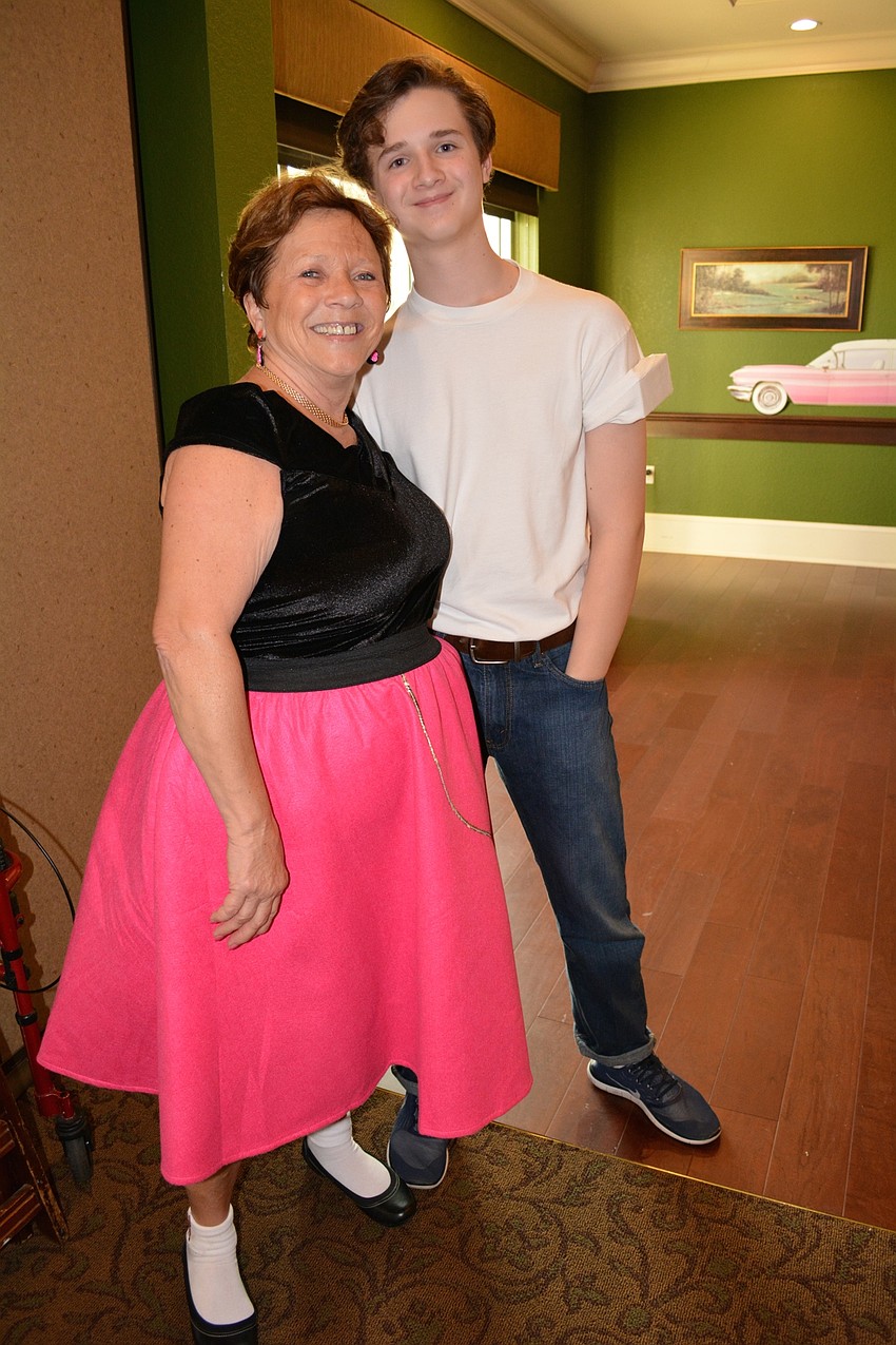 Diane Swenson brings her grandson, Kurt Kalinowski, who is visiting from Chicago.