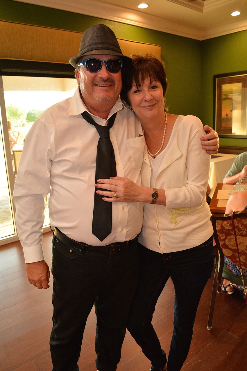 Phillip Parsh, with his wife Donna, pulled out his hat for the occasion.