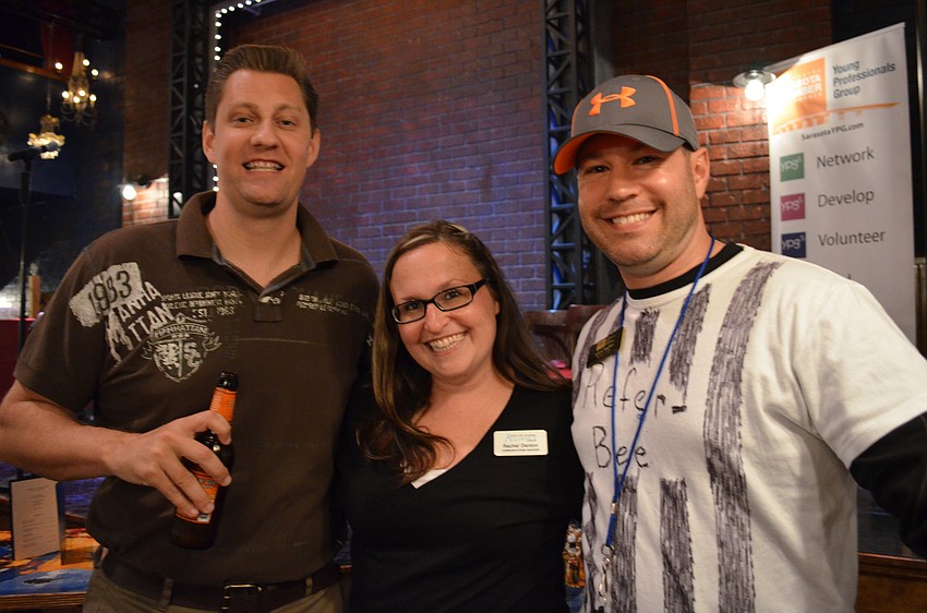 Paul Anderson, Rachel Denton and Refer-bee Adam Hughes