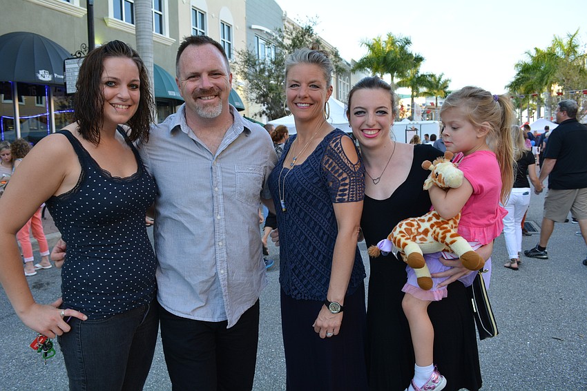 Chrissy Capalbo hangs out with friends Mark, Christine and Taylor Beliveau, and her niece, Jordan Schmidt.