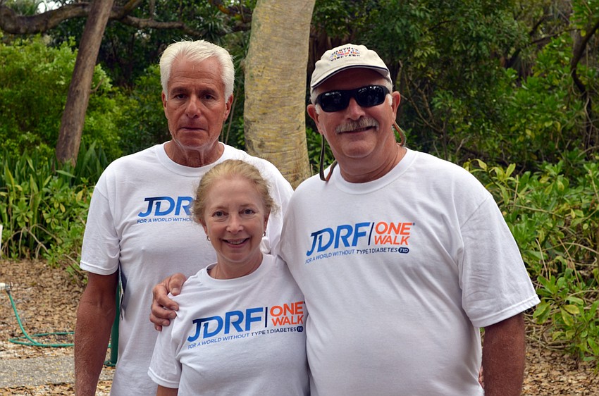 Joe Wolfer with Terri and Mark Fishman