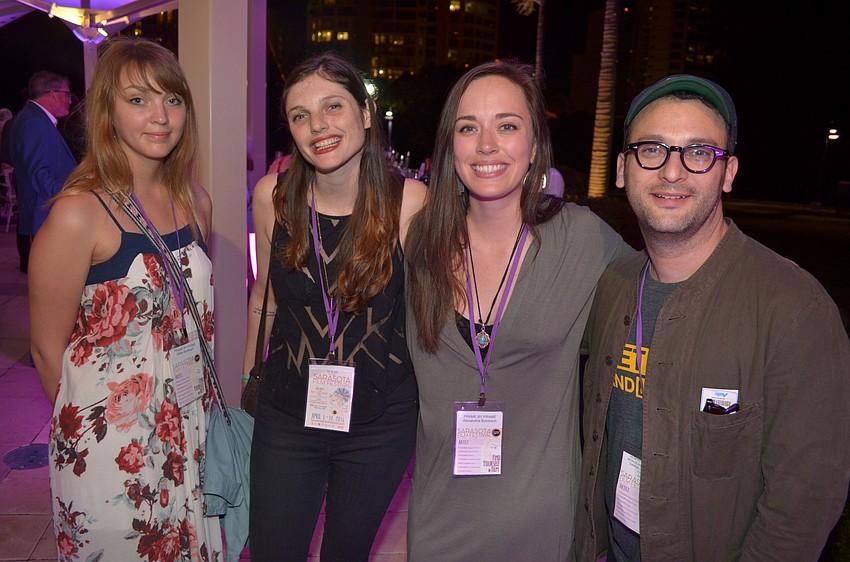 Claire Bombach, Lee Ziesche, Alexandria Bombach and Josh Fox