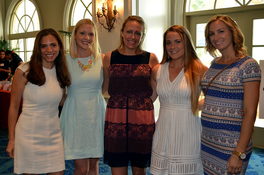 Gina Benderson, Kari Schroeter, Angie Hynes, Michelle Brown and Lynn Brown