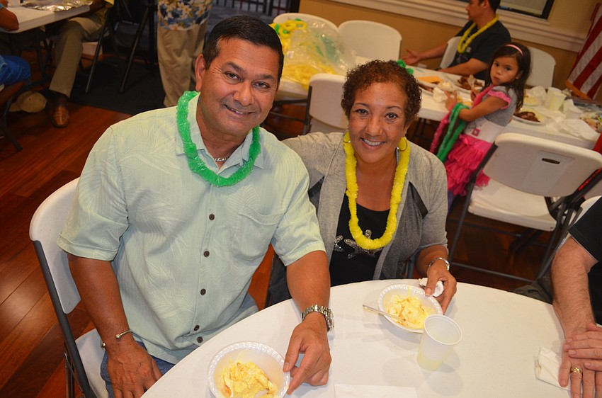 Gus and Jackie Marks enjoy a sweet treat.