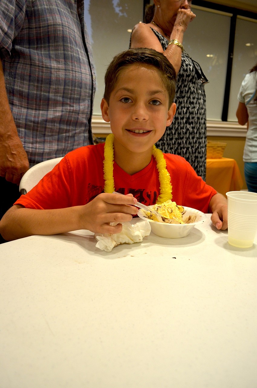 Dustin Springfield saves room for dessert.