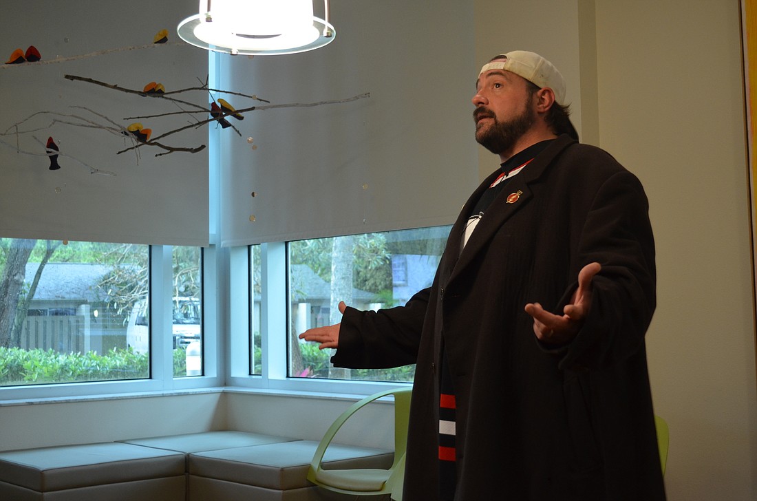 Director Kevin Smith said he was excited to work alongside Ringling students â€” and that he heard positive things about the school's film program from actor Justin Long.