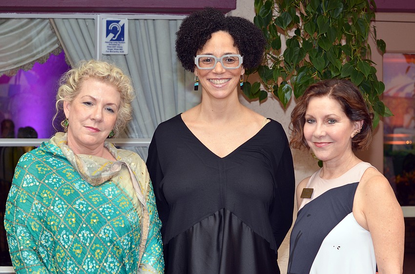 Jennifer Clement, honoree Coco Fusco and Patricia Caswell