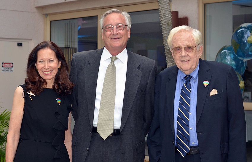 Kathy Cahill, Jim Parsons and Ed Cahill