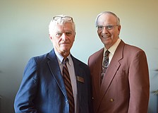 SILL President Dr. Robert Barylski and past president Irwin Livon