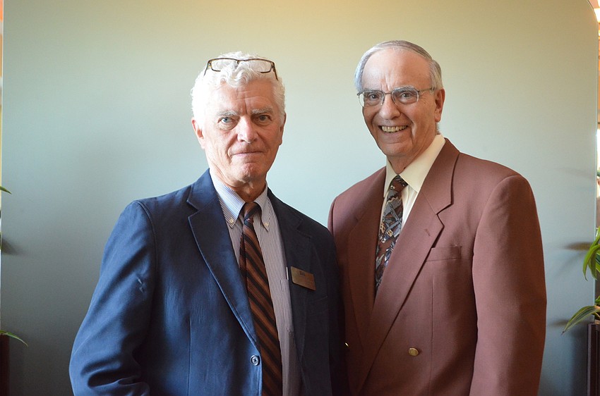 SILL President Dr. Robert Barylski and past president Irwin Livon