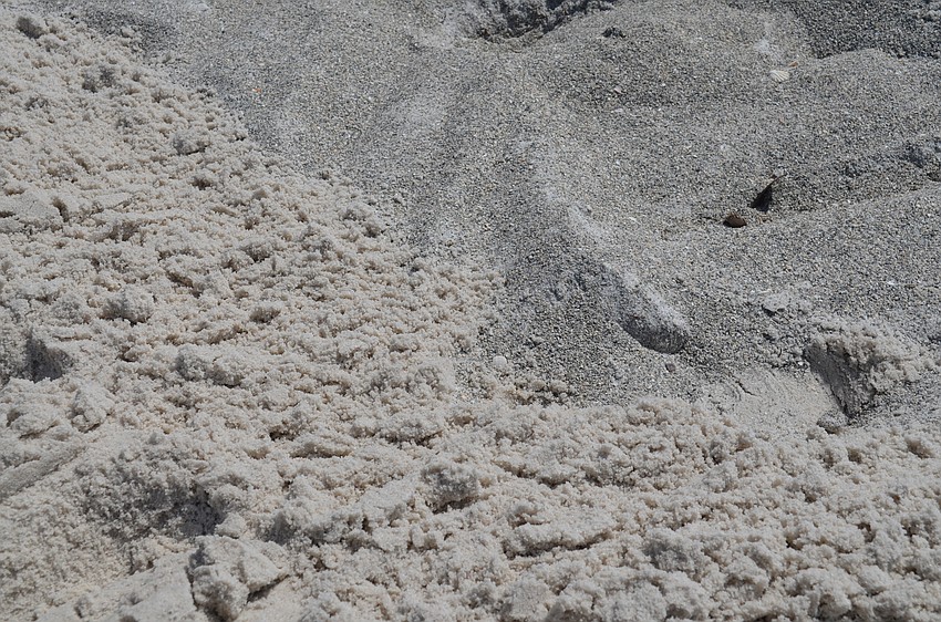 The new sand coming in for Longboat Key’s beach renourishment is lighter than the current stock.