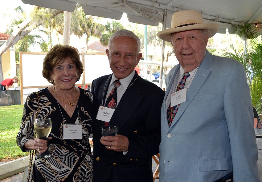 Therese and Malouf Abraham with Andy Anderson