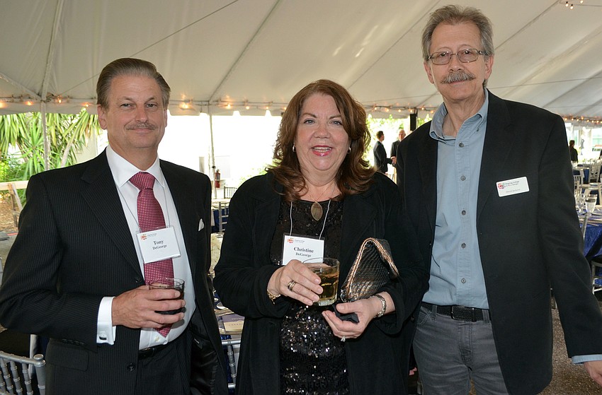 Tony and Christine DeGeorge with David Jackson
