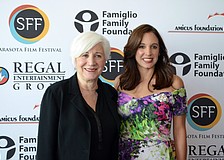 Featured guest Olympia Dukakis and Chairwoman Jennie Famiglio