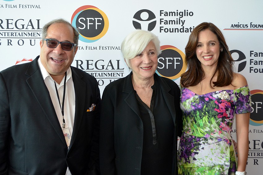 Mark Famiglio, featured guest Olympia Dukakis and Event Chairwoman Jennie Famiglio