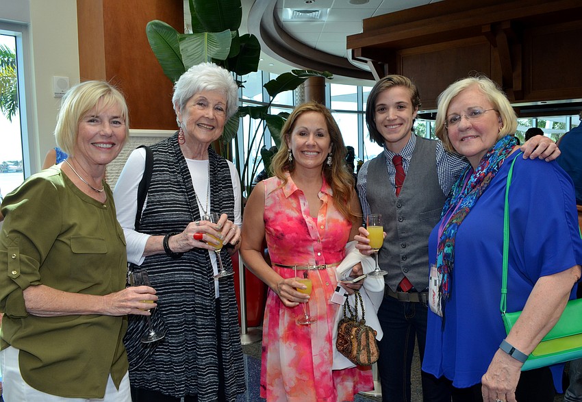 Linda MacCluggage, Rosalind Cramer, Chris Martin, Kaylee Shockley and Mary Dailey
