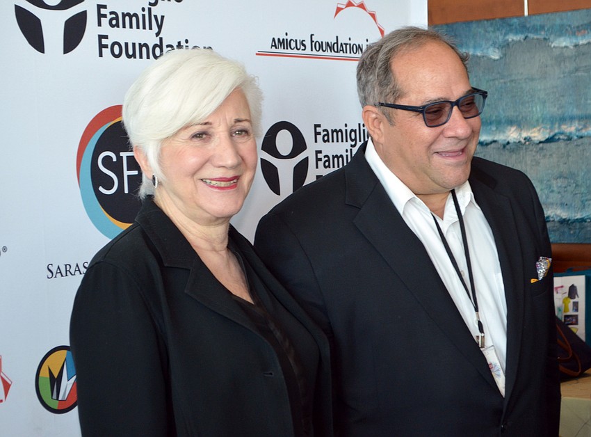 Featured speaker Olympia Dukakis and Mark Famiglio