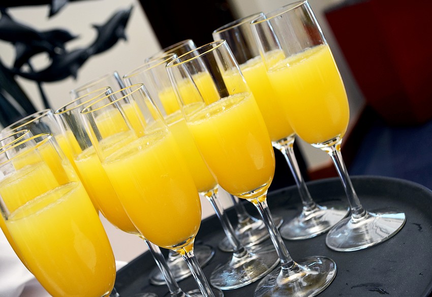 Guests enjoyed mimosas during the social hour.