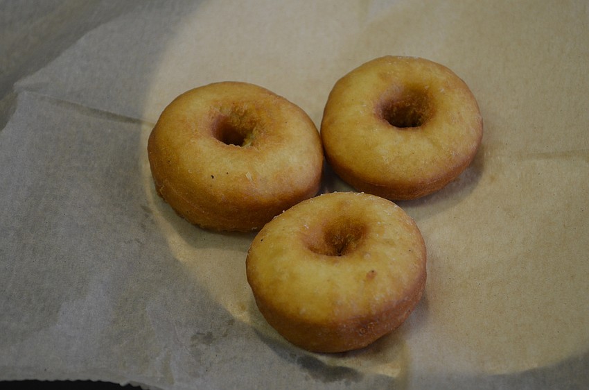 Each attendee received three mini doughnuts to decorate.
