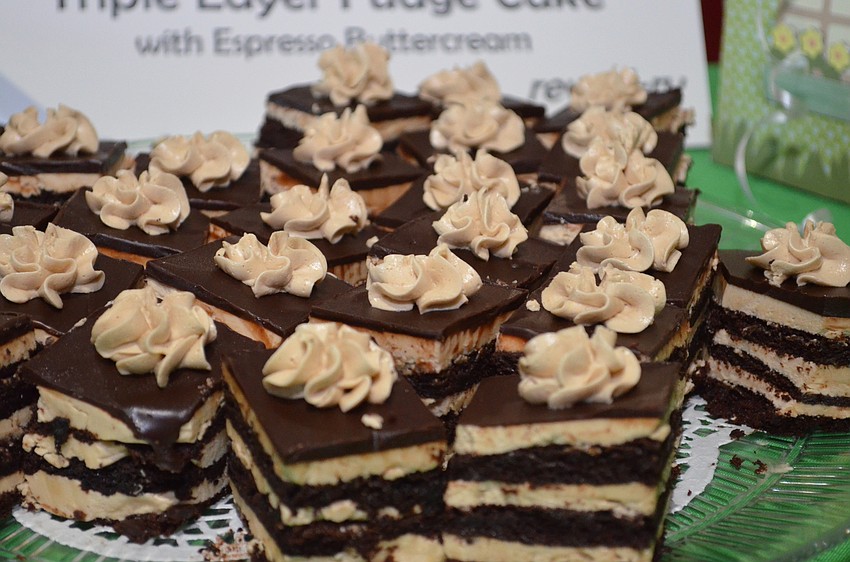 Triple-layer cake with espresso buttercream from Rev-el-ry.