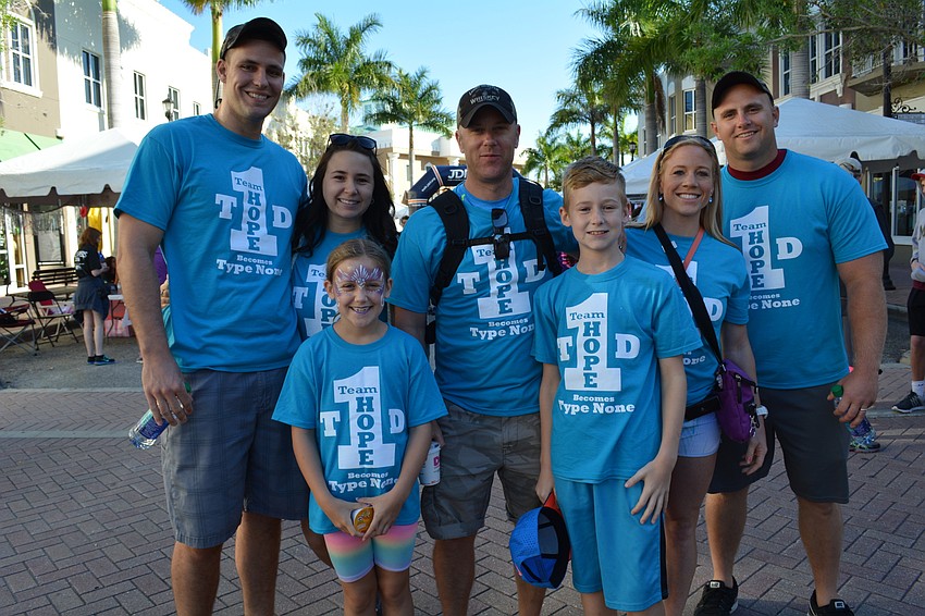 Clockwise from front left are: Anabelle Rankin, Tommy McLaughlin, Amber Rankin, Colin Rankin, Tracy Rankin, Cody McLendon and Cameron Rankin, front right.