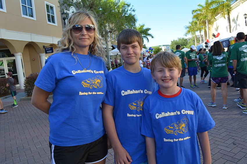 North Port's Melissa Drown and her son, Xander Thomas, bring their friend Trey Chapman.