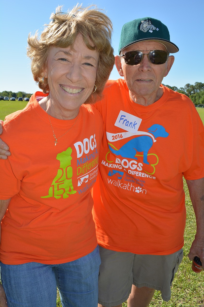 Former East County educators Andrea and Frank Anderson make sure to participate.