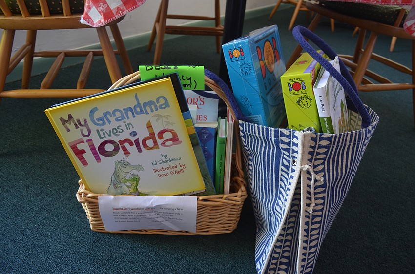 Volunteers donated books for children’s literacy programs.