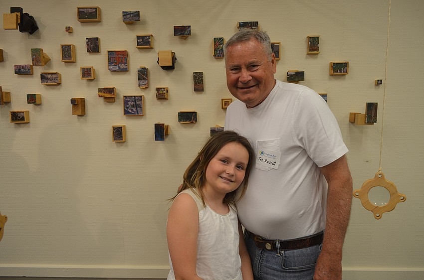 Ursula Cook, 10, and Ted Russell