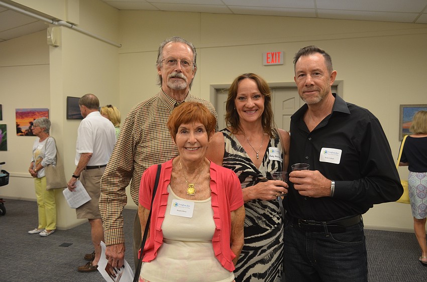 Tom Grimm, Rosalie Weiss, Cindy Hockridge and artist Randy Colbath