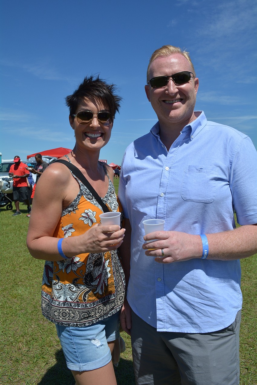 Lisa and Andy Allen were in town from the United Kingdom visiting friends Andy and Jenny Moore, of Lakewood Ranch.