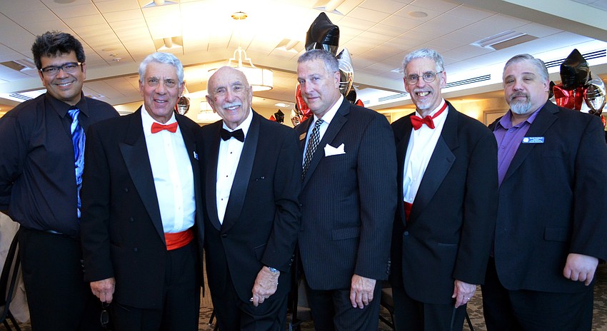 Event committee members Ben Kunkel, Barry Gerber, Don Malawsky, Neil Klaber, Bob Meisel and David Steinbach