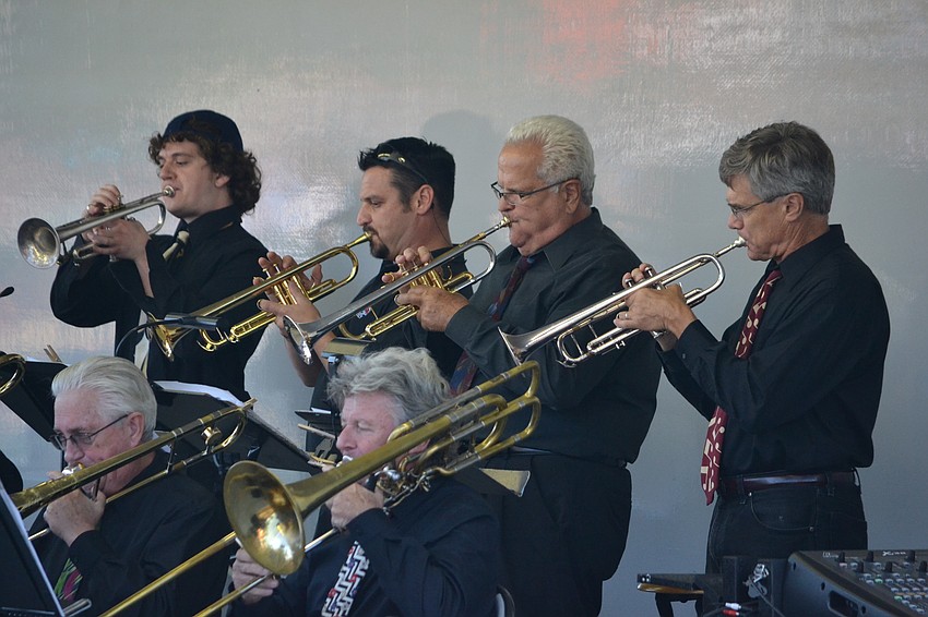 Kevin Celebi, Luke Jones and Mike Valasek on trumpets.