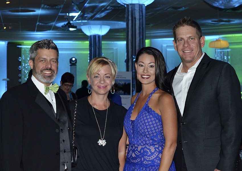 Brooke and Karen Misantone with Courtney and Chris Edbrooke