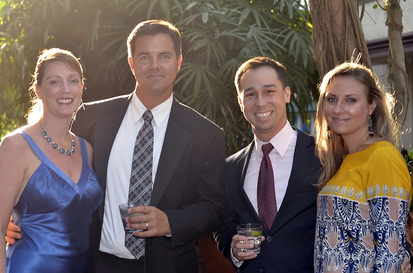 Jennifer and Sean Griffin with Justin and Cortlyn Pence