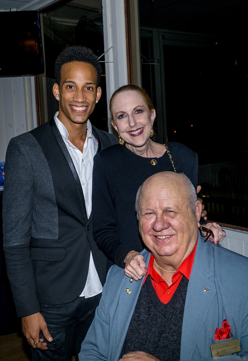 Ricardo Rhodes with Susan and Terry Romine