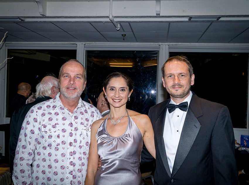 Forrest MacDonald with Christina and Filipp Gadar
