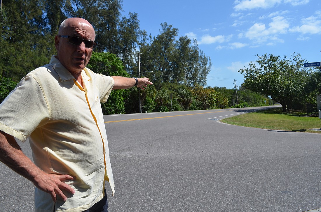 Longboat Key Mayor Jack Duncan spent some time this week exploring plans for a new crosswalk at the north end of Gulf of Mexico Drive.
