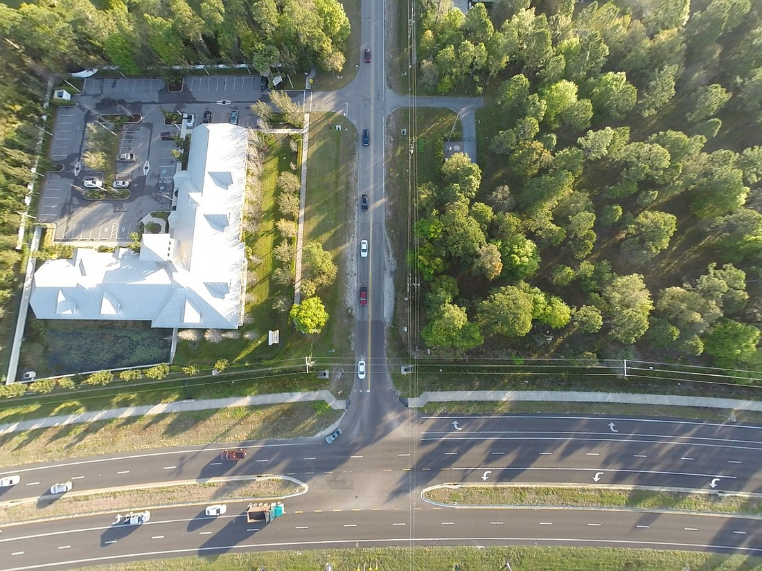 This aerial shot shows Rye Road intersecting with State Road 64. File photo.