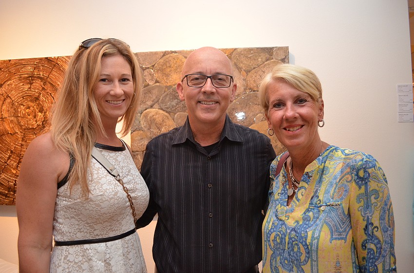 Jennifer Groff with Southeastern Guide Dogs CEO Titus Herman with Lorna Nagler