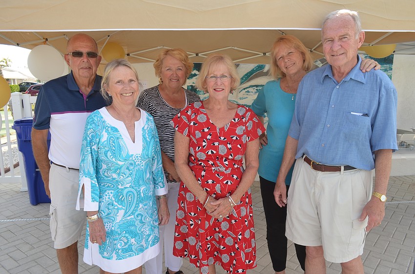 Tom Hambly, Ingrid Crites, Margaret Hoover, Ellen Wallace and Connie and Jim Cameron