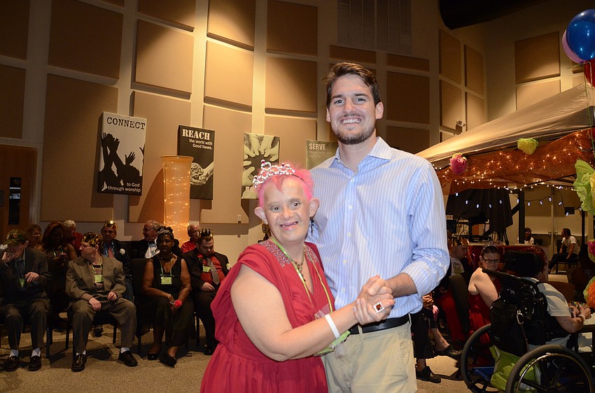 Hank Allison of Bradenton dances with Antonia Mercado of east Bradenton.