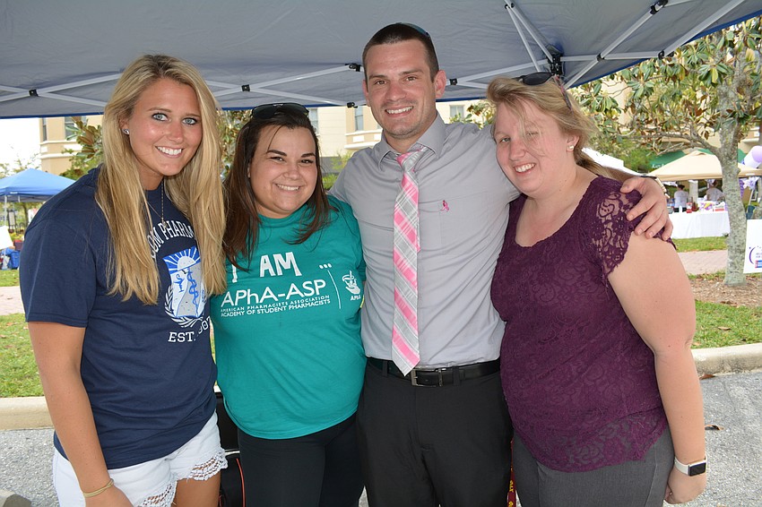 Madison Saxton, Allie Rivera, Terry Amelunke and Rebecca Pettet are pharmacy students at Lake Erie College of Osteopathic Medicine.