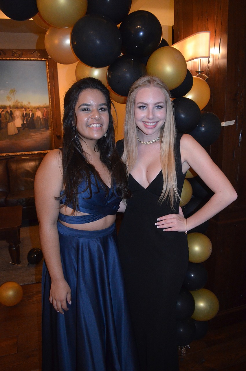 Myra Singh and Dana Saltz spend time with friends throughout the night.