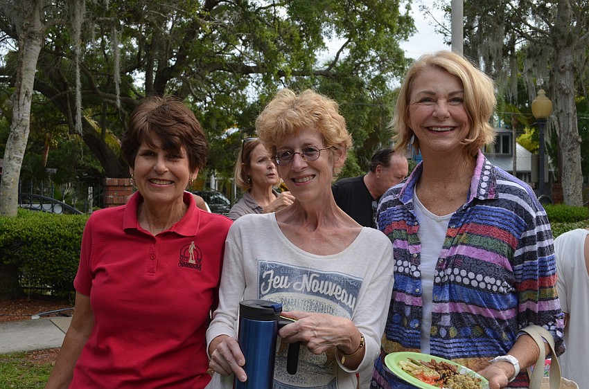 Sarasota City Commissioner Susan Chapman with Kate Lowman and Ginger Mermin