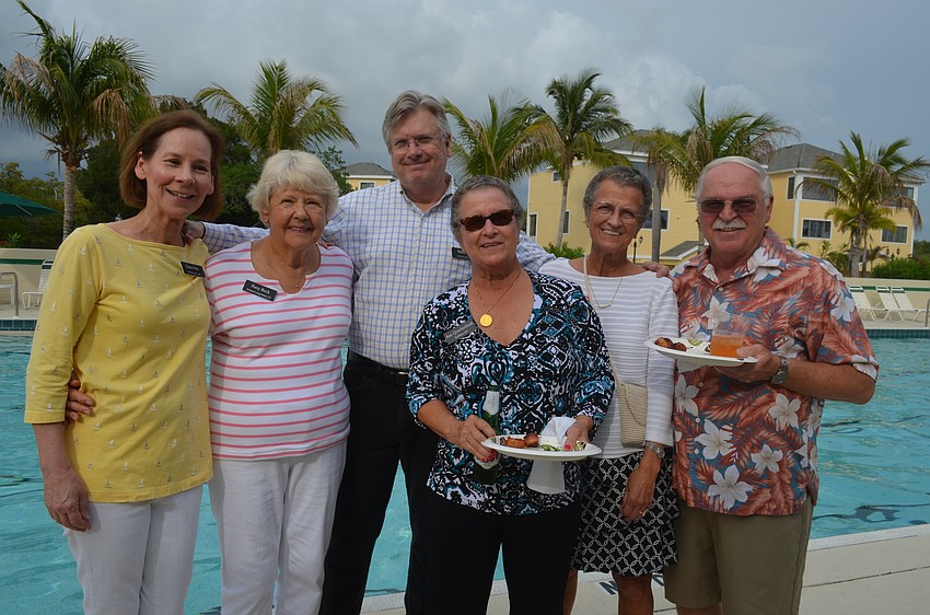Party planning committee Karen Fors, Patty Buck, Marc Fors, Ann Quackenbush, Sue Wertman and Bill Buckley