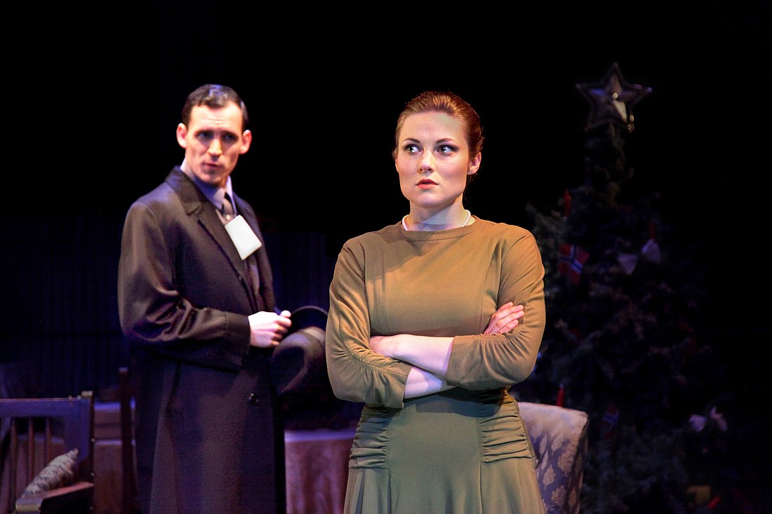Rob Glauz and Jessie Taylor in the FSU/Asolo Conservatory's production of "Nora." Photo by Frank Atura.
