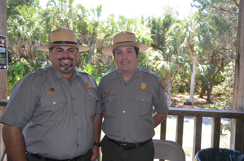 Jorge Acevedo and David Bocanegra, of grant recipient Friends of DeSoto National Memorial