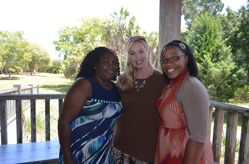 April Glasco, CEO and founder of book donation recipient Second Chance Last Opportunity, Andi Watson, of grant recipient Manatee County Girls’ Club, and Joyce Noel, of Second Chance Last Opportunity