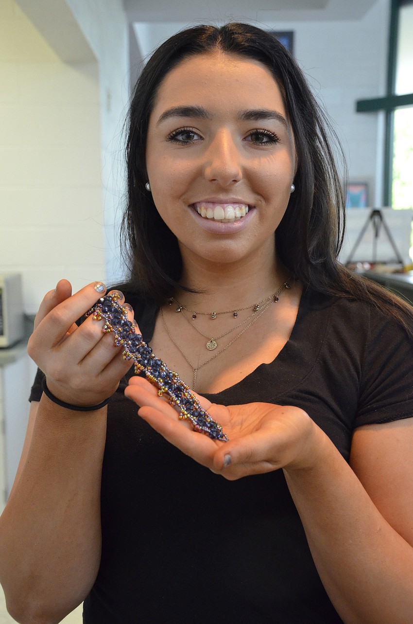 Junior Maile Resch took an art class for fun after a recommendation from a friend. She started making jewelry and said she loves creating now.
